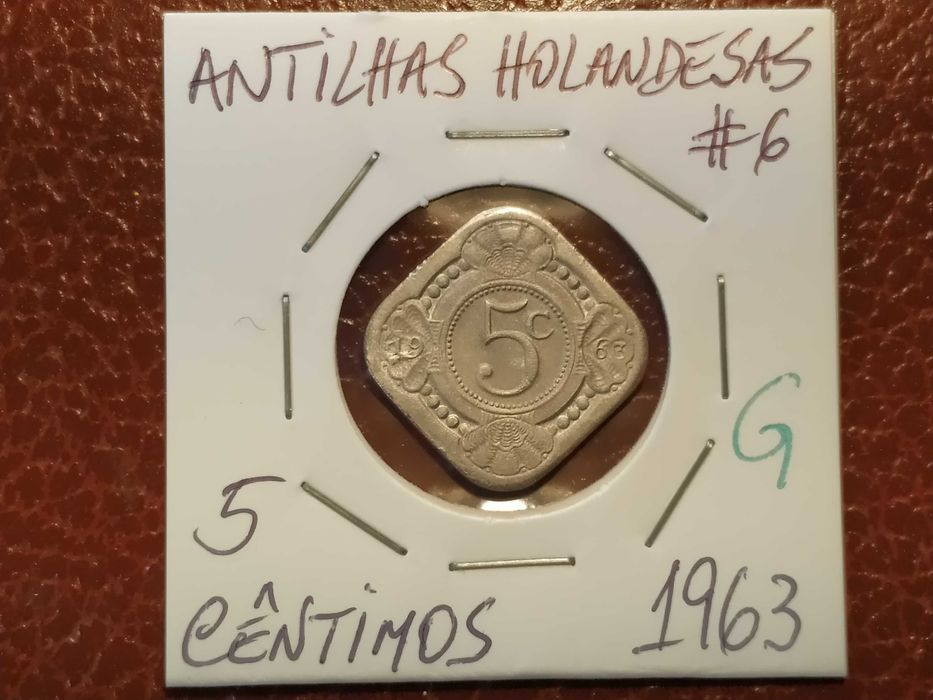Netherlands Antilles - 1963 5-cent coin (plants)