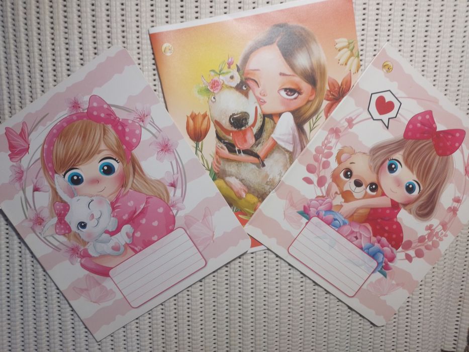 Тетради школьные для девочки (набор)