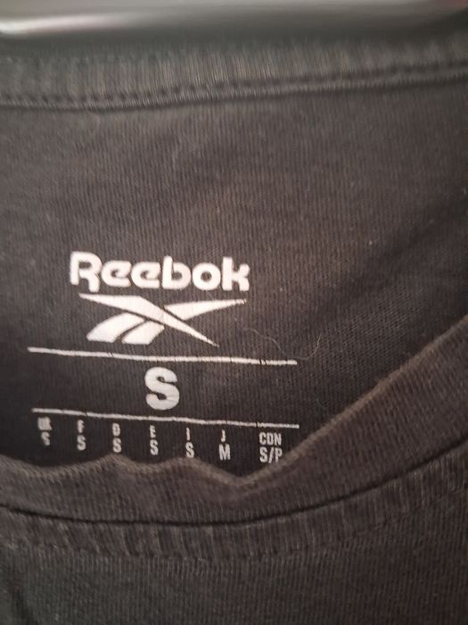 Czarny T-shirt Reebok unisex