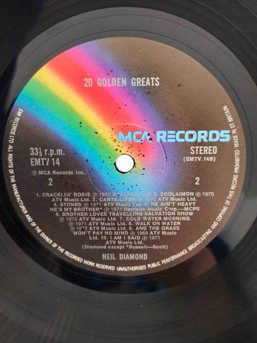 Neil Diamond – 20 Grandes Clássicos LP vinil made in uk