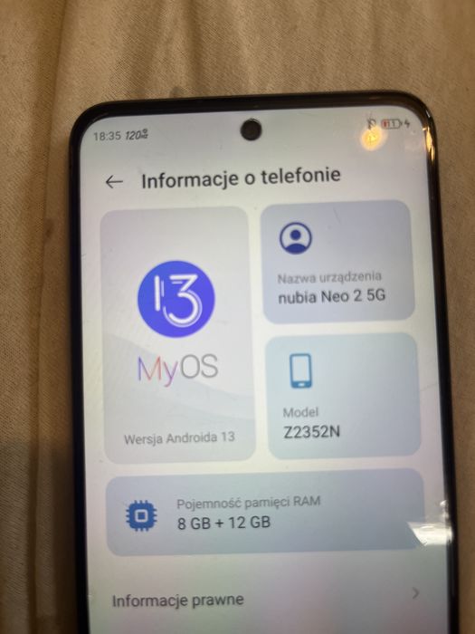 Telefon nubia  stan jak nowy