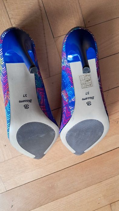 Buty na obcasie szpilki multikolor Verona Bizzarro rozm 37 piekne