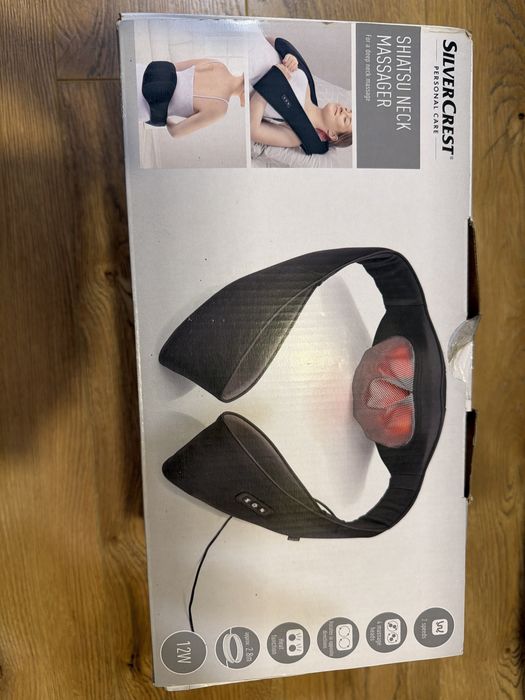 Masażer Shiatsu Silver Crest do szyi karku pleców jak nowy