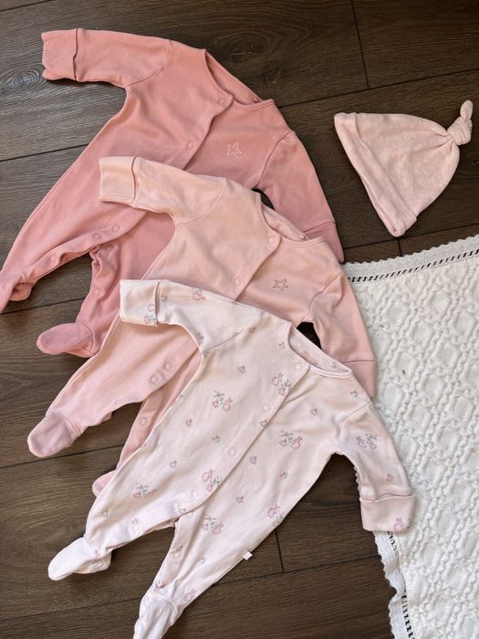 Набір сліпів чоловічків Next некст 50 56 см для дівчинки 0-1 міс