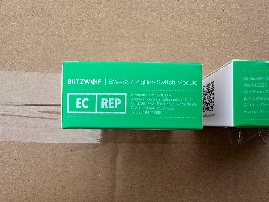 Inteligentny przełącznik WiFi BlitzWolf BW-SS7 ZigBee3.0 2300W 2 Gang