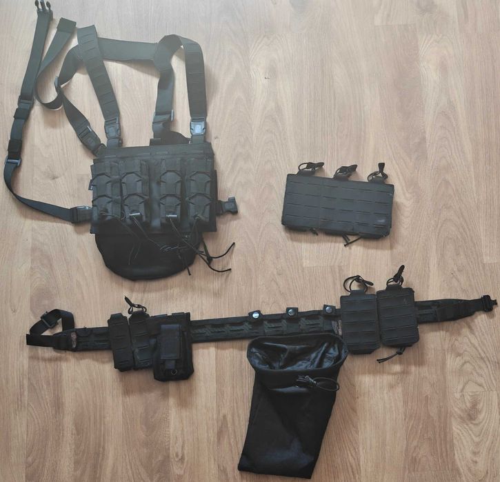Equipamento Airsoft Preto - Conquer & Corso
