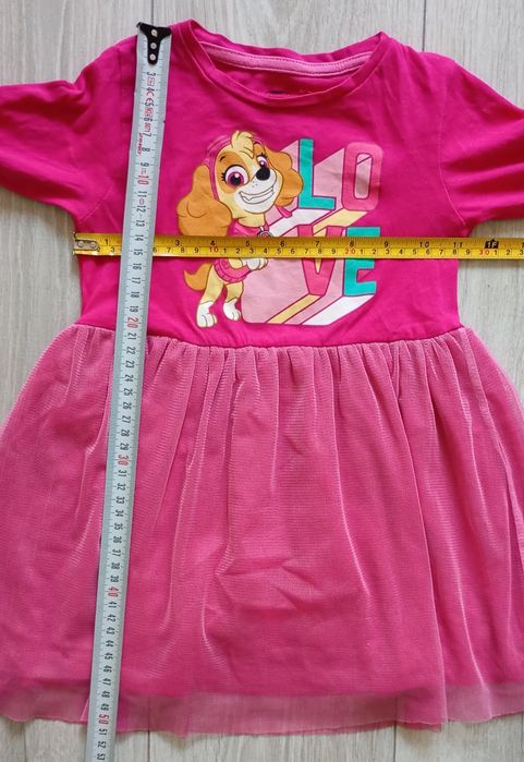 Różowa sukienka Psi Patrol 98/104