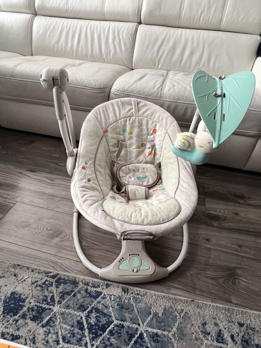 Leżaczek bujaczek hybrydowy huśtawka InGenuity Bright Starts