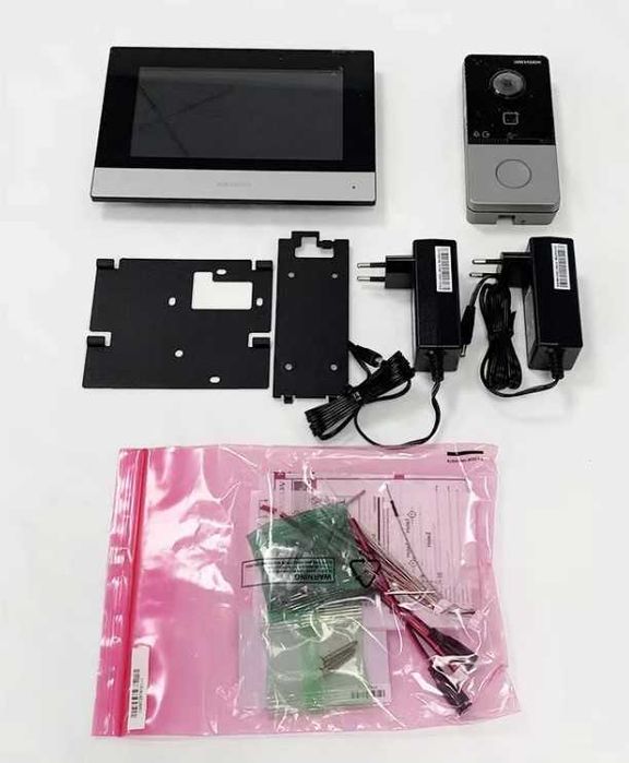 Video Porteiro WiFi PoE Hikvision KIT DS-KIS603-P(C)