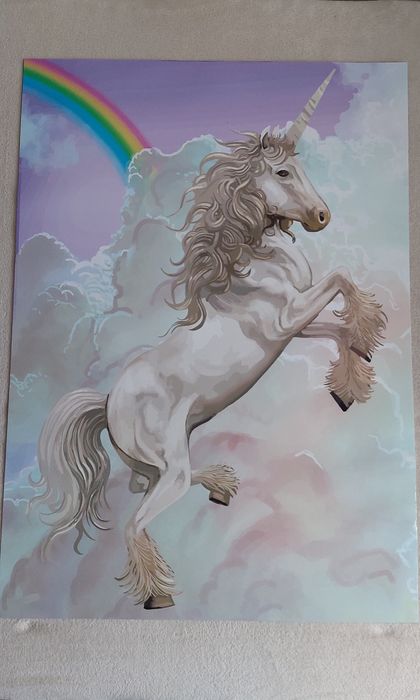 Plakaty dla dziewczynki 70x50 cm Jednorożce 2 sztuki