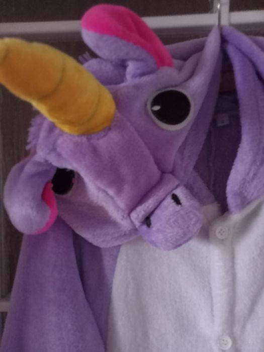 Piżama, przebranie onesie/kigurumi jednorożec roz S/M