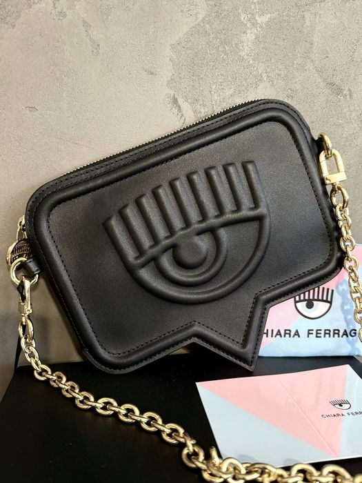 Chiara Ferragni Range A Eyelike Bags torebka listonoszka czarna nowa