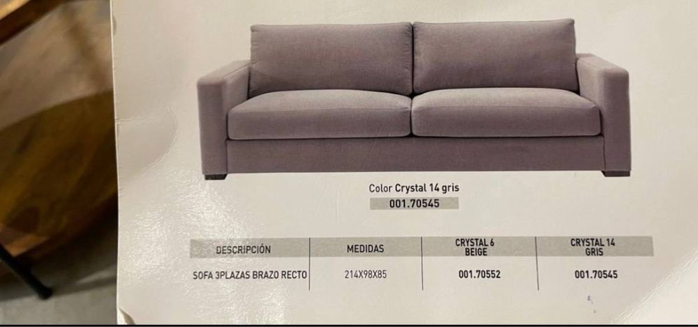 Sofá El Corte Inglés — 70% de desconto