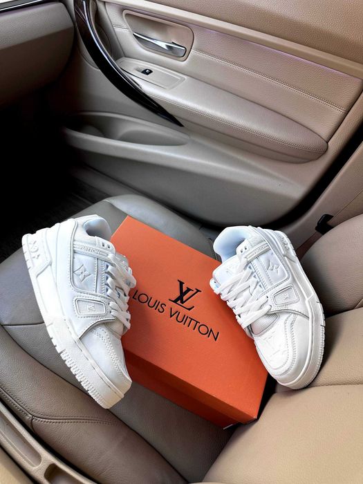 Кросівки Louis Vuitton Trainer Sneaker White Кроссовки Луи Витон 36, 37, 42, 44, 45