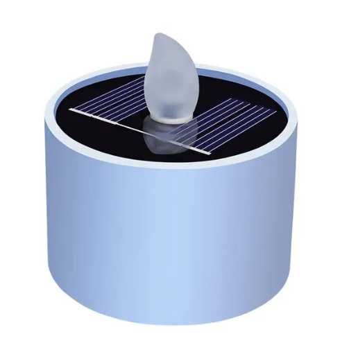 Vela com carregamento solar