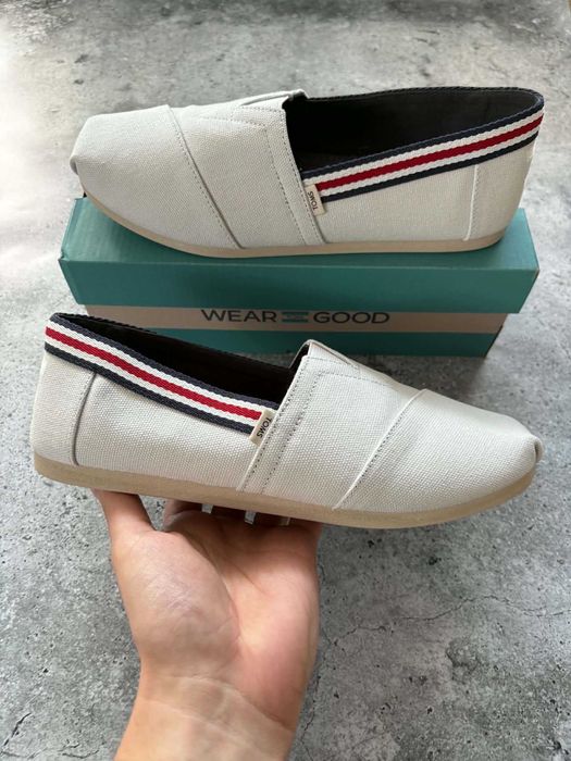 Wsuwane buty espardyle TOMS Alpargata classic szare nowe! rozmiar 40.5