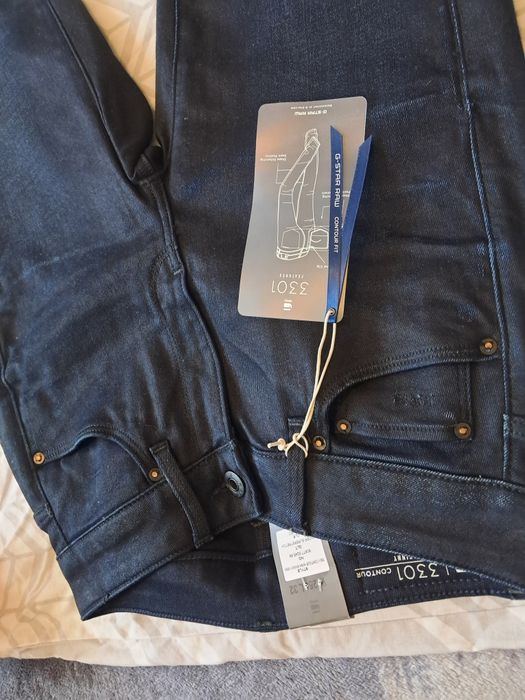 Nowe dżinsy G-Star RAW 3301 Contour High Skinny W25 L32 z metkami