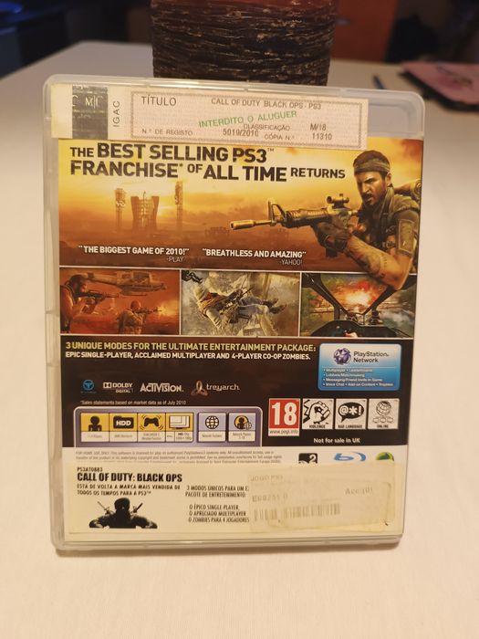 Call Of Duty Black Ops. Jogo PlayStation 3