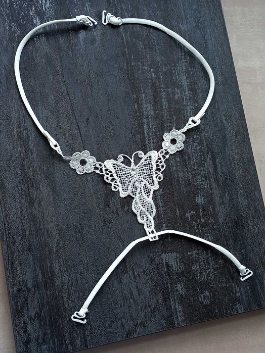 З'ємні бретелі з мереживною вставкою Метилик съемные бретельки