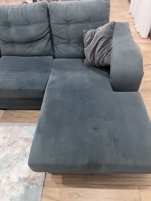 Sofa chaise long cinza em otimo estado