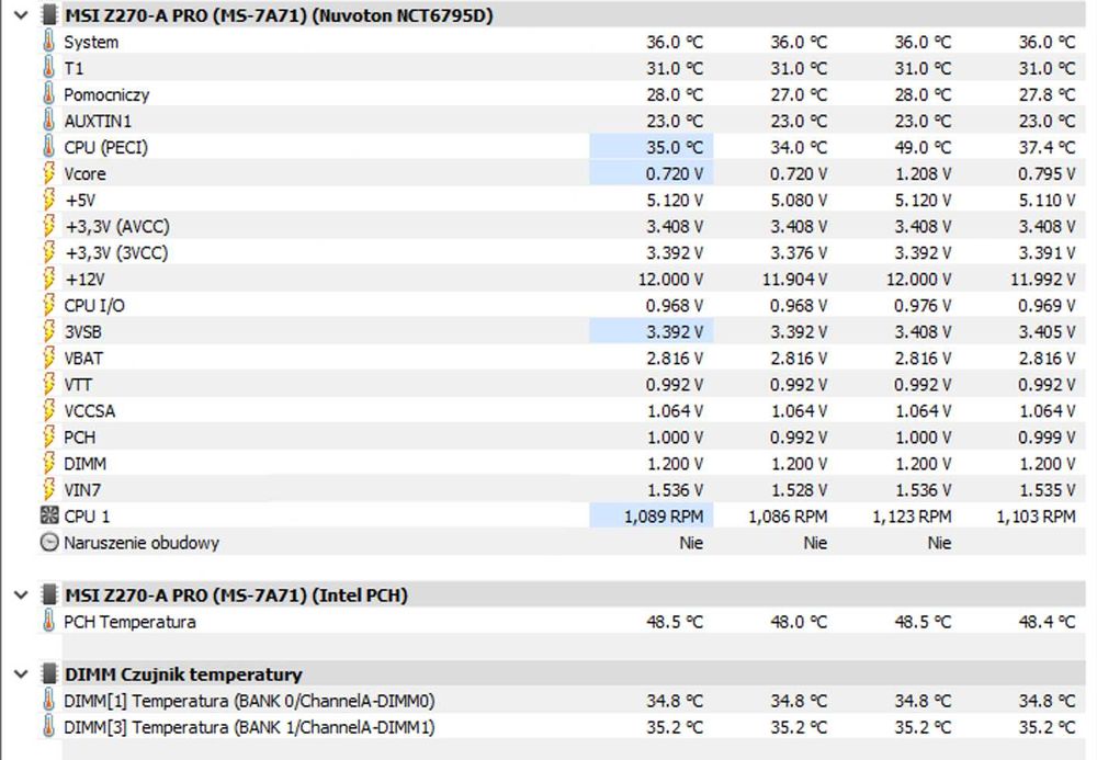 Komputer stacjonarny i7-7700 RAM 32gb Win 10 Pro (OEM)
