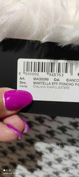 Ponczo Włoskiej marki ROBERTA BIAGI