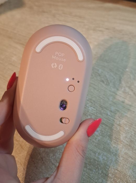 Mysz myszka bezprzewodowa Rose różowa Bluetooth Logitech POP Mouse