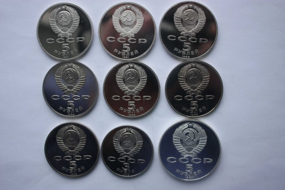 Юбилейные рубли в чекане ПРУФ