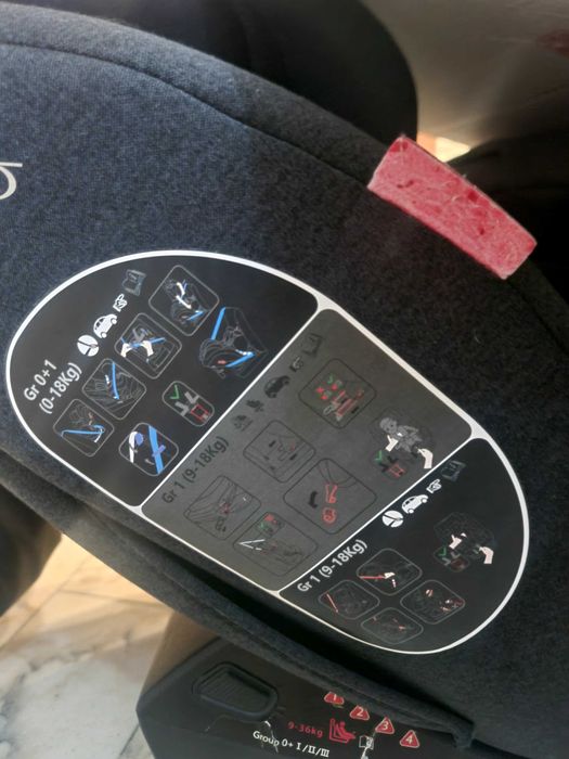 Cadeira auto com isofix e cinto