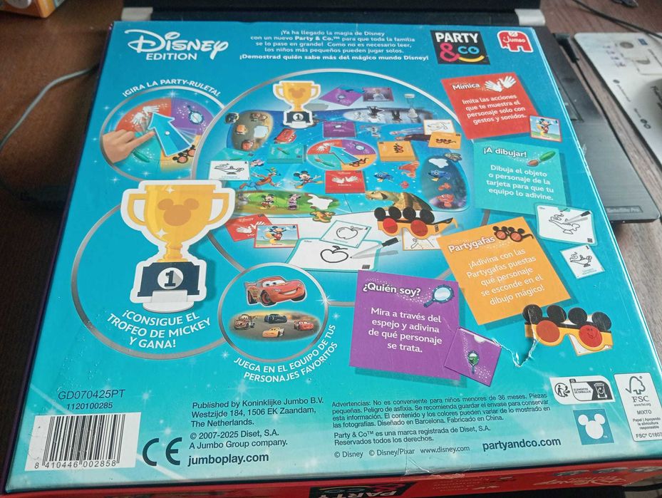 Jogo Party & Co Disney Edição Especial  - (Versão Espanhola) Novo