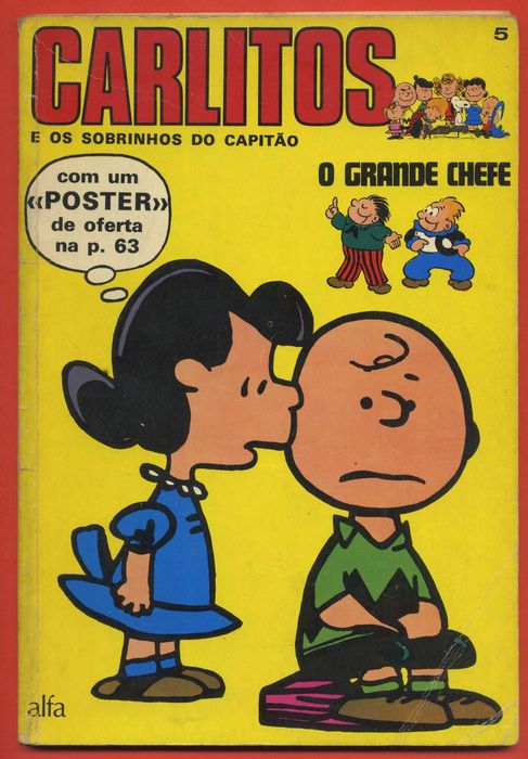 Carlitos e os sobrinhos do capitão (Snoopy), lote de 9