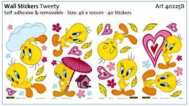 Wall Stickers Tweety para quarto de Bebé ou Criança