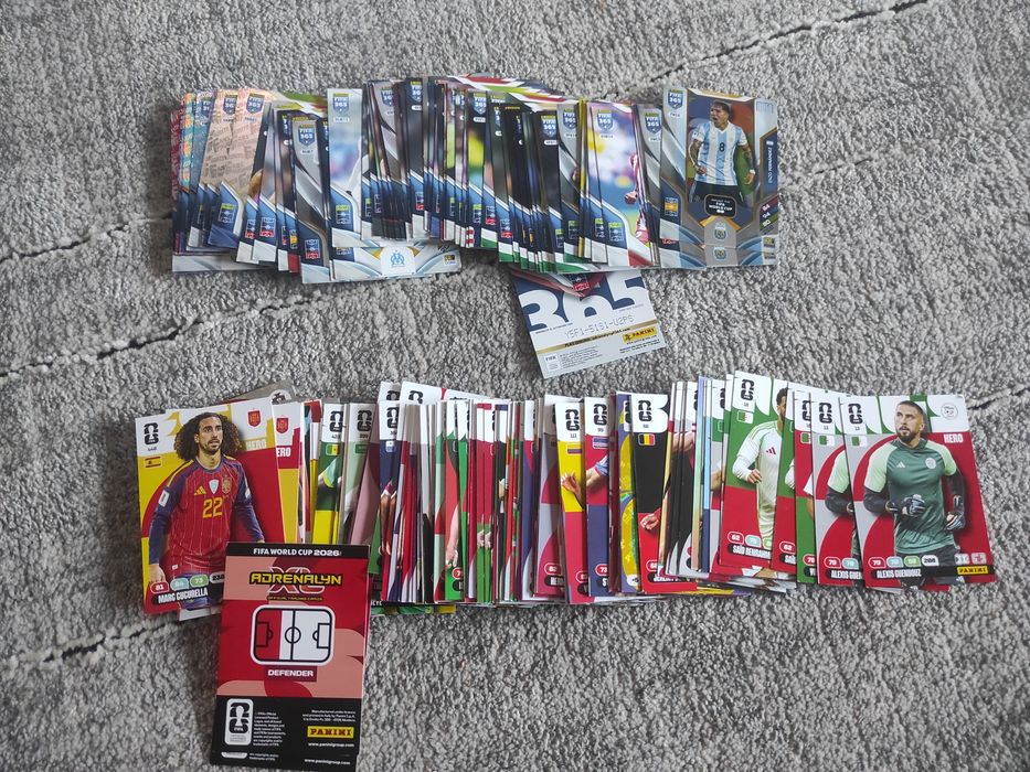 Karty piłkarskie Word cup 26,karty adrenaline  FIFA 365
