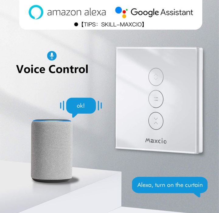 Maxcio inteligentny przełącznik rolet, Wi-Fi 3sztuki