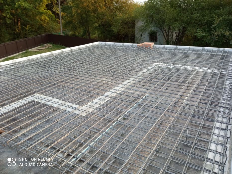 Монолітне перекриття. Бетонні роботи. Фундаменти, сходи, армування.