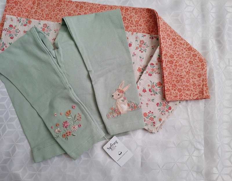 Zestaw 3 pack  legginsy rabbit Nutmeg 4-5 lat / 104-110cm