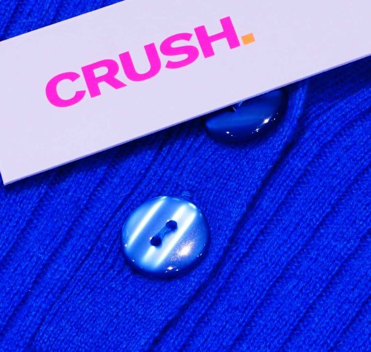 CRUSH sukienka S ołówkowa obcisła 100% kaszmirowa niebieska Cena Producenta: € 700