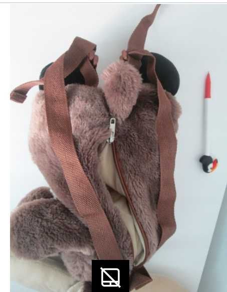 plecak pluszowy łoś, jak nowy