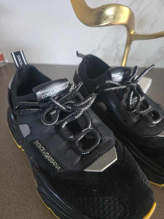 Dolce&gabbana sneakersy czarne wygodne elastyczna cholewka 41
