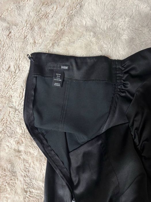 КОМПЛЕКТ Платье H&M Атласное с завязками Ted Baker S По фигуре Чёрное