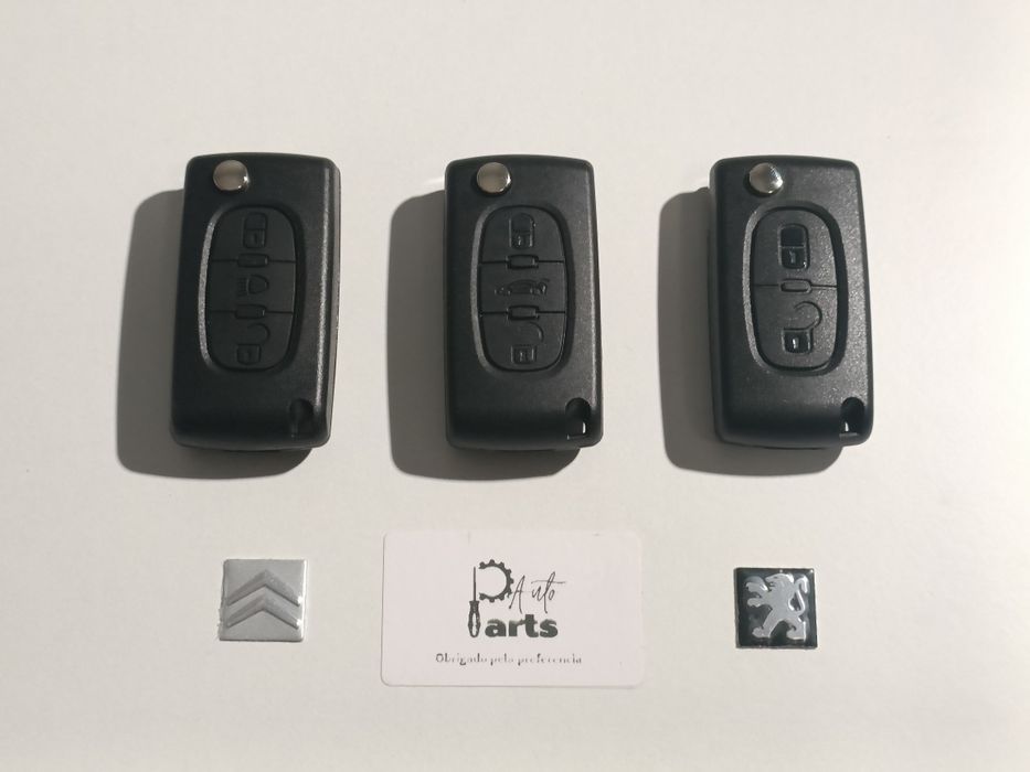 Carcaça / Capa / Caixa de chave Peugeot / Citroen / Fiat
