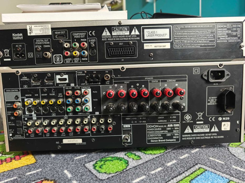 Amplituner Denon AVR-1509 oraz DVD-1740