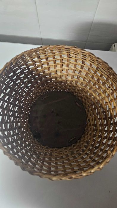 Vaso cachepot cesto em vime