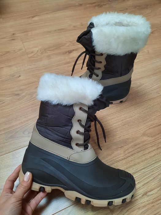 зимние непромокаемые сапоги чоботи снегоходы италия 25.2см р.38-39