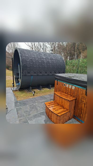 Noclegi agroturystyka domki z sauną i balia z jacuzzi