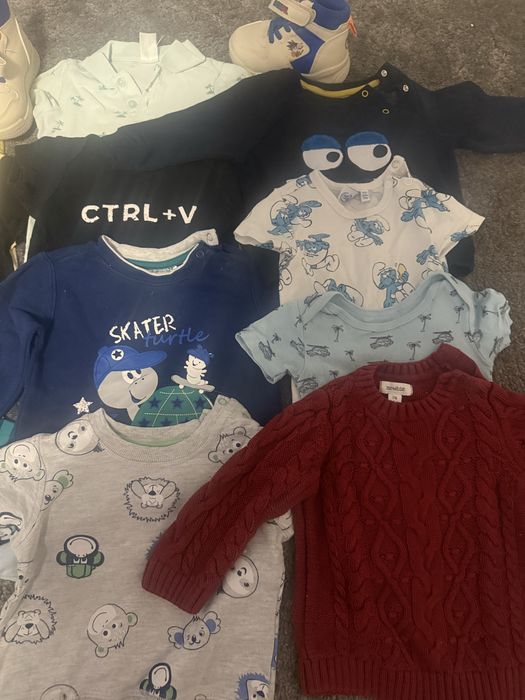 Zestaw ubranek dziecięcych MIX 13 szt plus buty