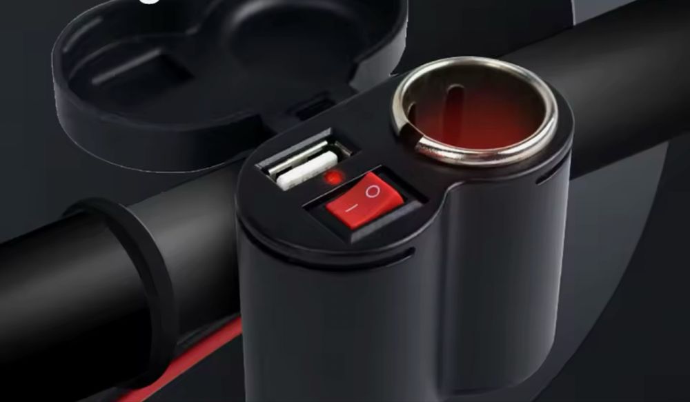 мото подвійна USB- зарядка розетка прикуриватель 12 В мото