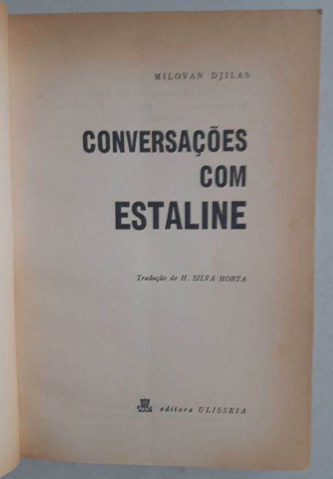Livro PA-2 - Milavan Djilas - Conversações com Estaline