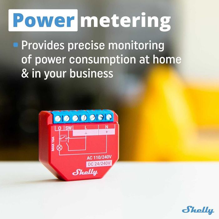 Shelly Plus 1PM  (2 Pack)