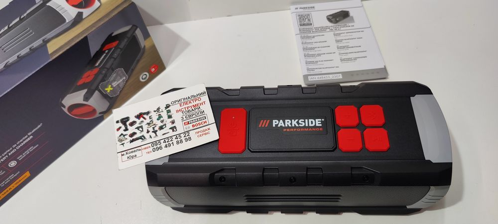 НОВИНКА акумуляторна музична колонка GERMANY PARKSIDE PBL 40/BLUETOOTH